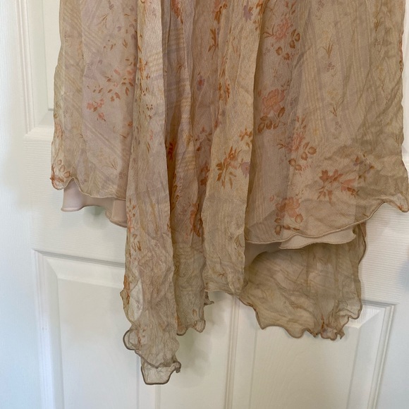 Silk asymmetrical Zara lined skirt - Picture 4 of 9